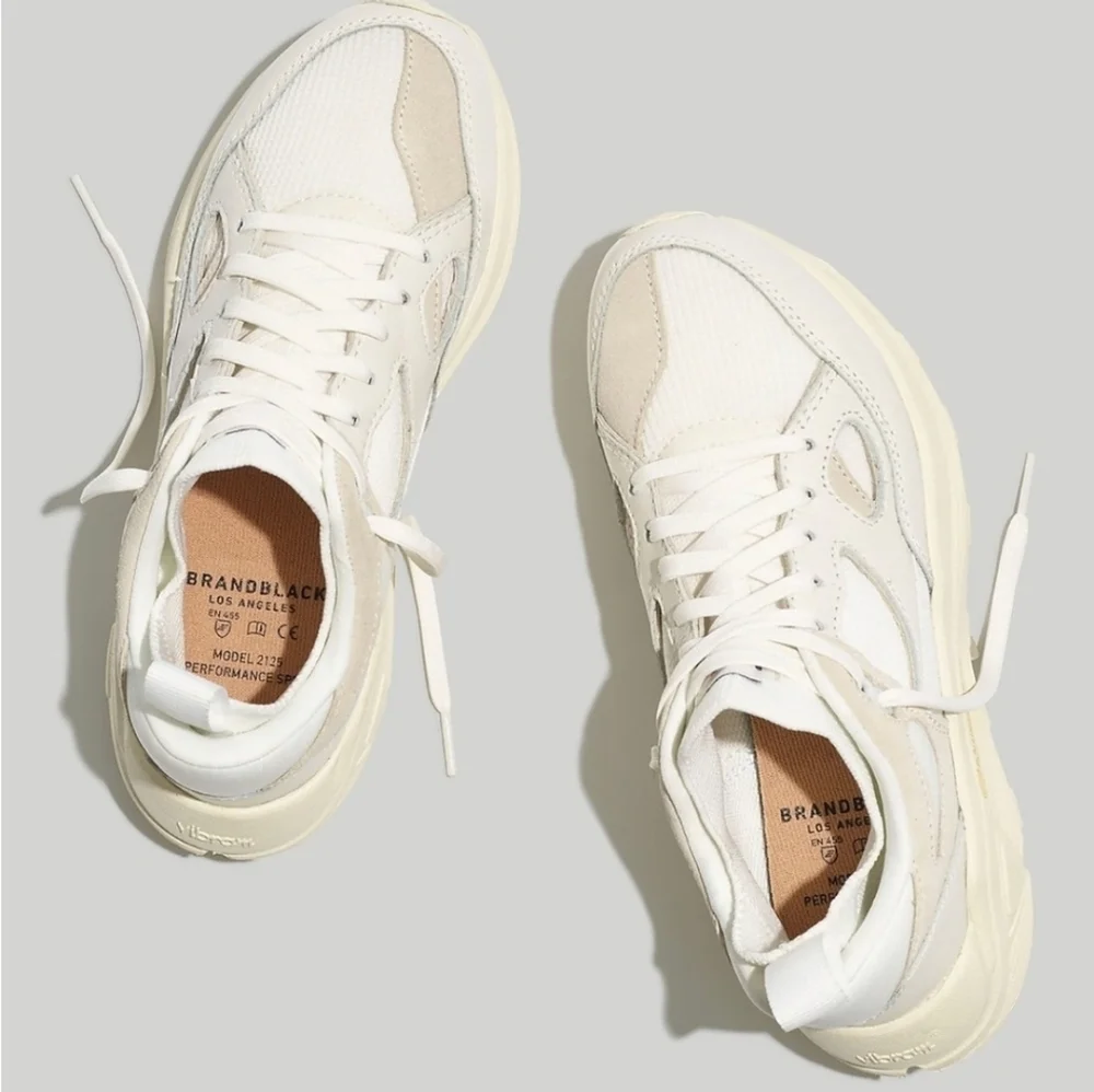 Brandblack Aura 130 sneaker OG White Vibram® RollinGait Sole Size 9.5 NIB - Picture 16 of 16